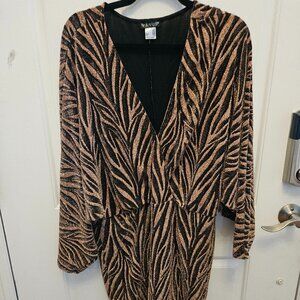 Tiger Striped Sparkley Dress